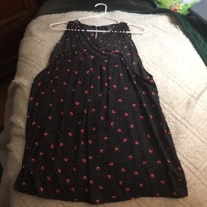 Torrid dress blouse with flowers and straps